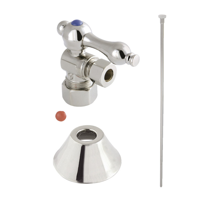 Ensemble de garniture de toilette Kingston, Nickel poli