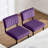 Marlow Low Back Tufted Velvet Upholstered Counter/Bar Stool with Steel Sled Frame-89351472-123292710