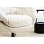 Fauteuil d'appoint pivotant 360 ° avec tissu chenille beige pour salle d'étude-1003299129