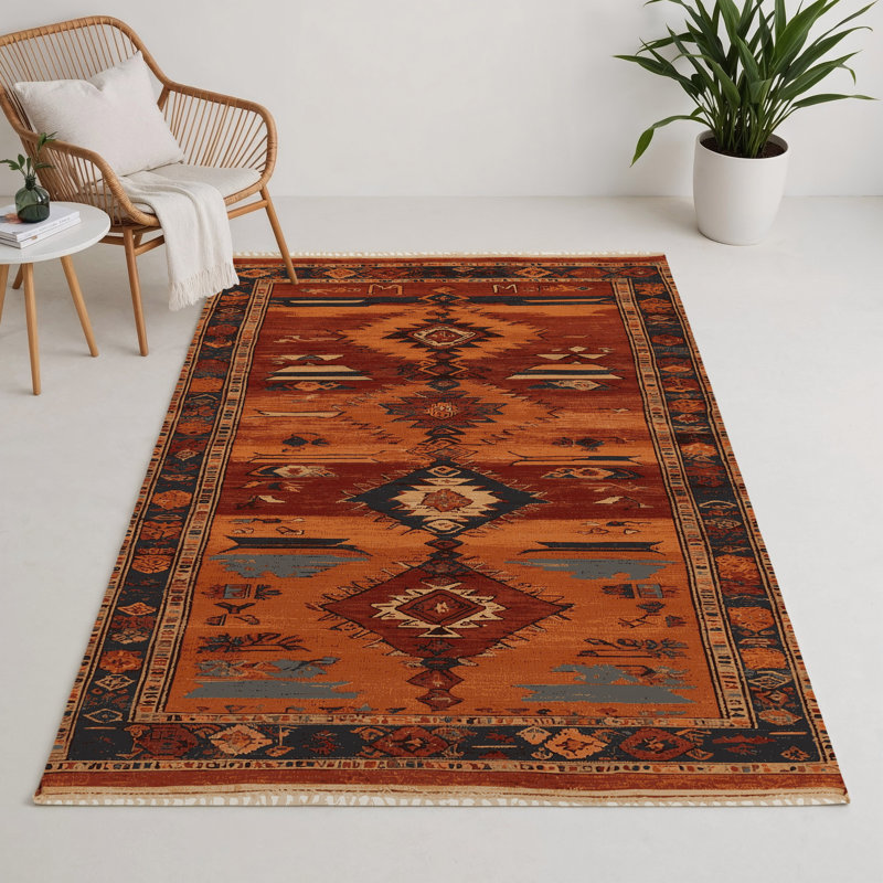 Tapis turc intérieur et extérieur brun, Rectangle 9 pi x 12 pi