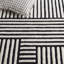 Tapis ivoire / noir en laine / coton touffeté à la main Elsbeth-1347747492