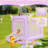 Enchanting Pink Pastel Bounce House: 5-In-1 Bundle With Slide, Blower & Accessories - Safe, Durable & Quick Setup For Indoor/Outdoor Fun (Ages 3-8)