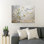 «White Daisies and Dragonflies - Always Stay Humble And Kind», reproduction d'art rectangulaire sur toile tendue 1 pièce