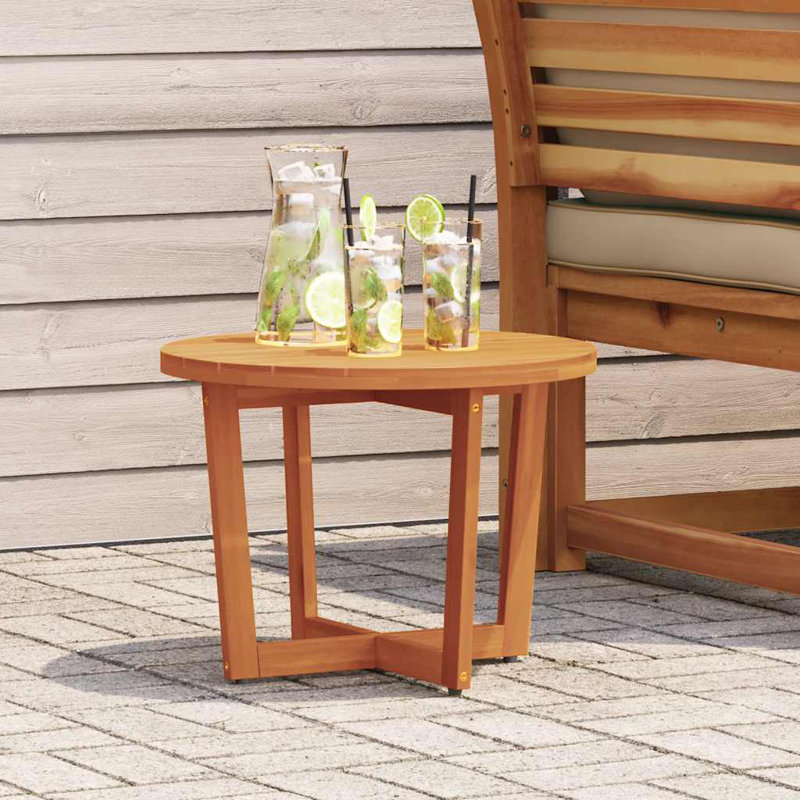 Round Outdoor Side Table, 40cm H x 55cm W x 55cm D