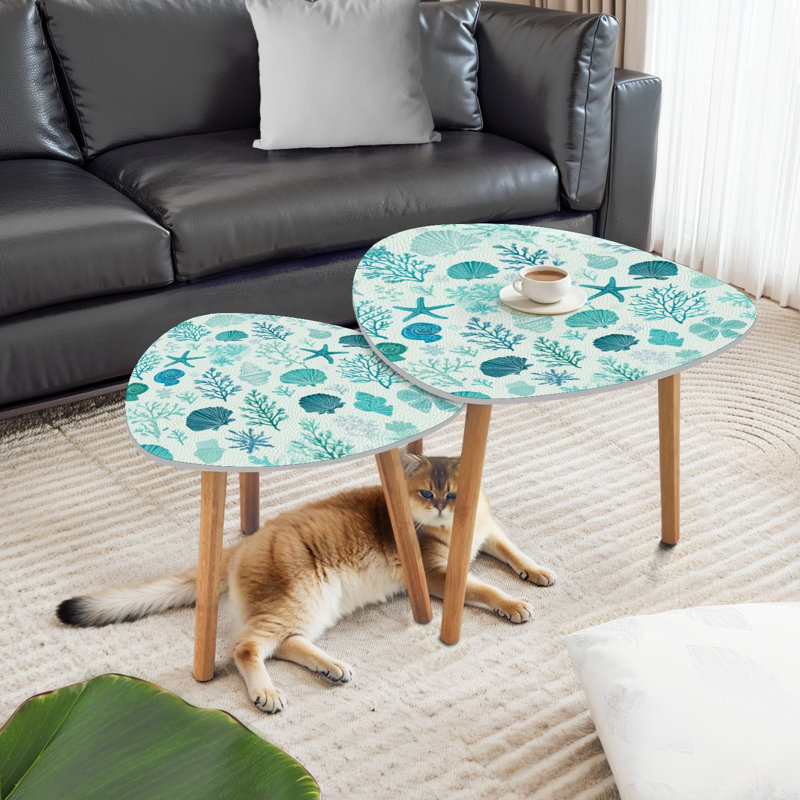 Ensemble de 2 tables gigognes Triangle Nesting