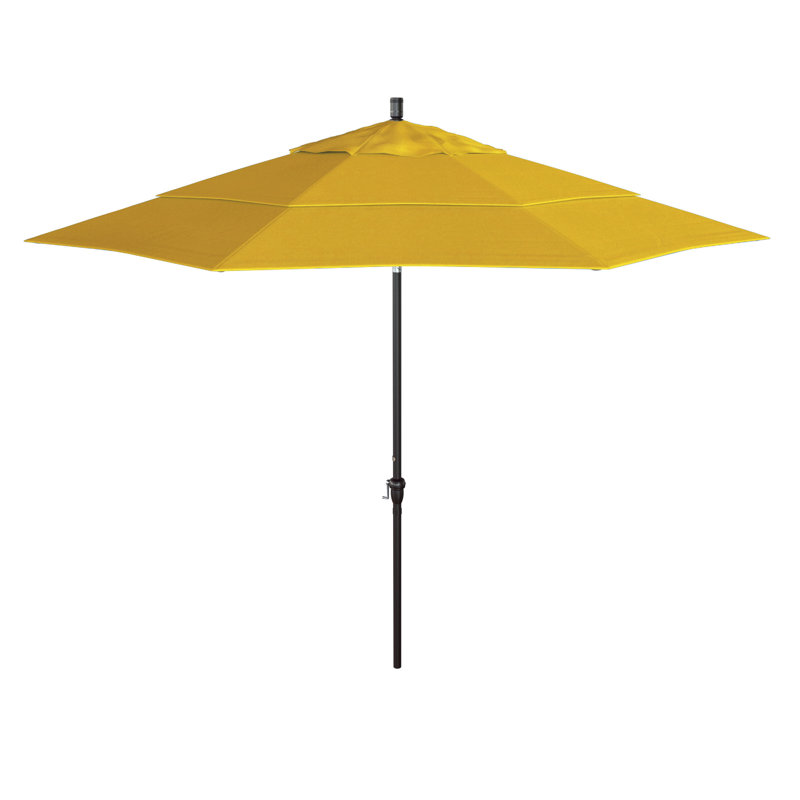 Parasol de marché 132 po Ancy, Jaune tournesol