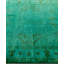 Tapis vert contemporain en laine noué à la main 4 pi 7 po x 7 pi 2 po Colangelo