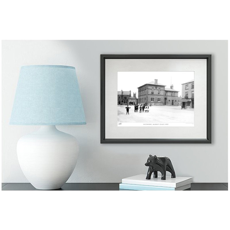 Wetherby, Market Place 1909 by Francis Frith - Single Picture Frame Print, 28cm H x 36cm W x 2.3cm D