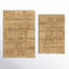 Sandcliff Checkered Cotton Non-Skid Machine Washable 2 Piece Bathroom Rug Set-1182882590