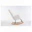 Chaise berçante rembourrée en tissu Teddy-468327513