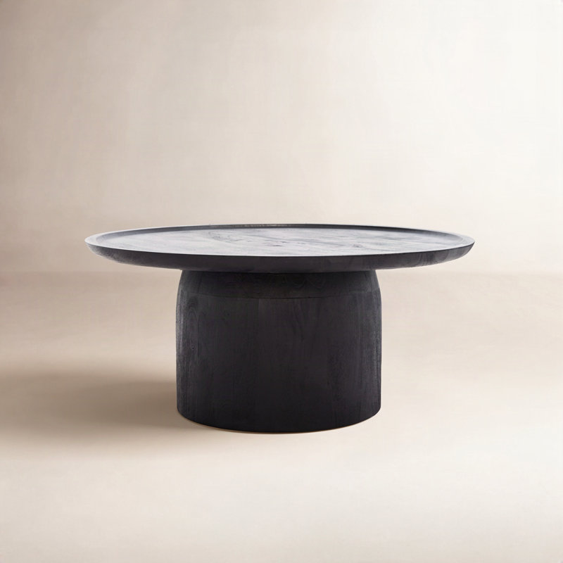 Solid Wood Coffee Table, Black