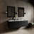 60" Wall-Mounted Double Bathroom Vanity Set-82339539-82339538
