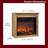 28 Inch Media Entertainment Center With Electric Fireplace Insert - Vent Free Space Heater Remote Control Particle Board TV Stand