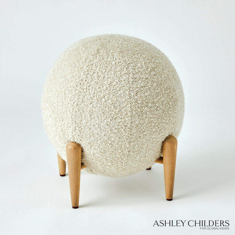 Shearling Accent Stool