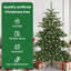 Artificial Hinged Christmas Tree with 150 LEDs 150 cm PVC-1135321805