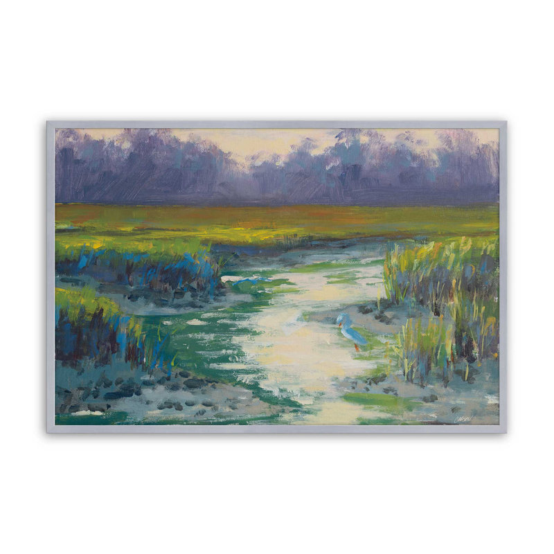 Reproduction d'art matinale, Argent, H 24 po x l 32 po