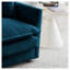 Canapé modulaire surdimensionné en L avec repose-pieds réversible en chenille bleue Free Combination Comfy Upholstery-823723764