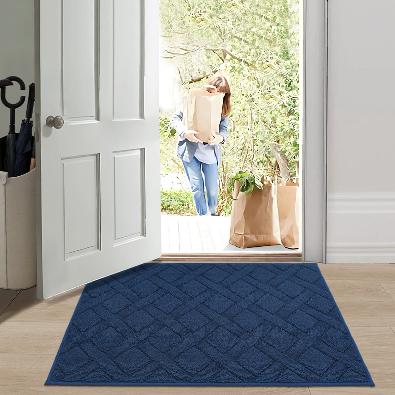 Paillasson Dioselina, Bleu, L 20 po x L 32 po