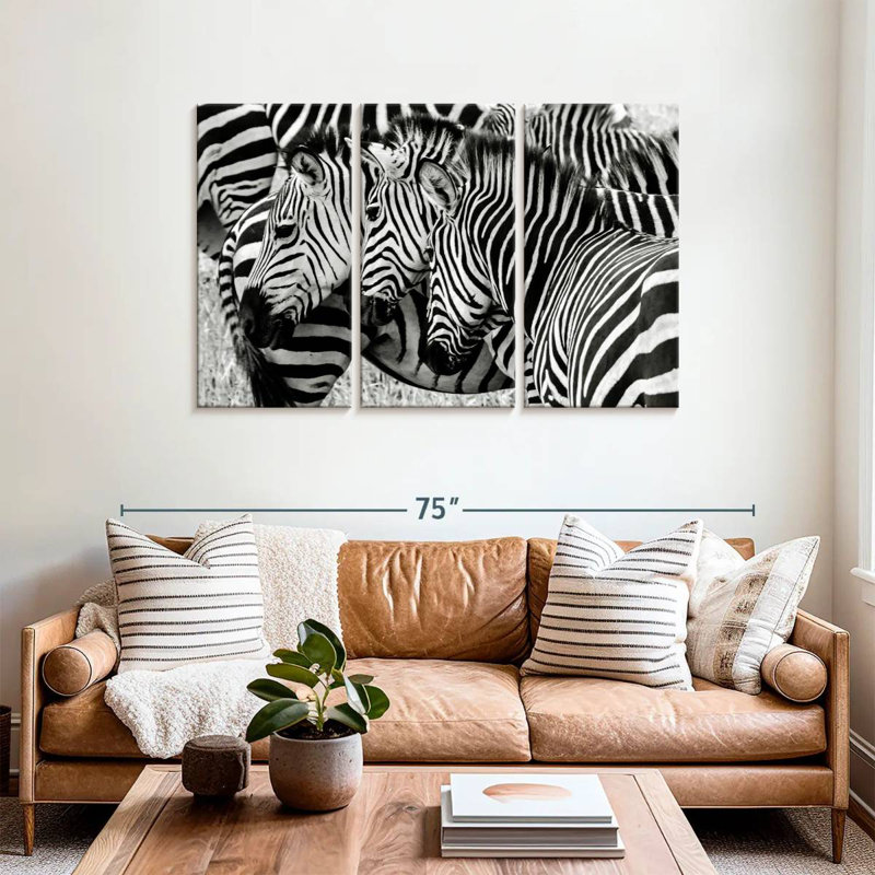 Brampt Zebra Faces, 36" H x 57" W