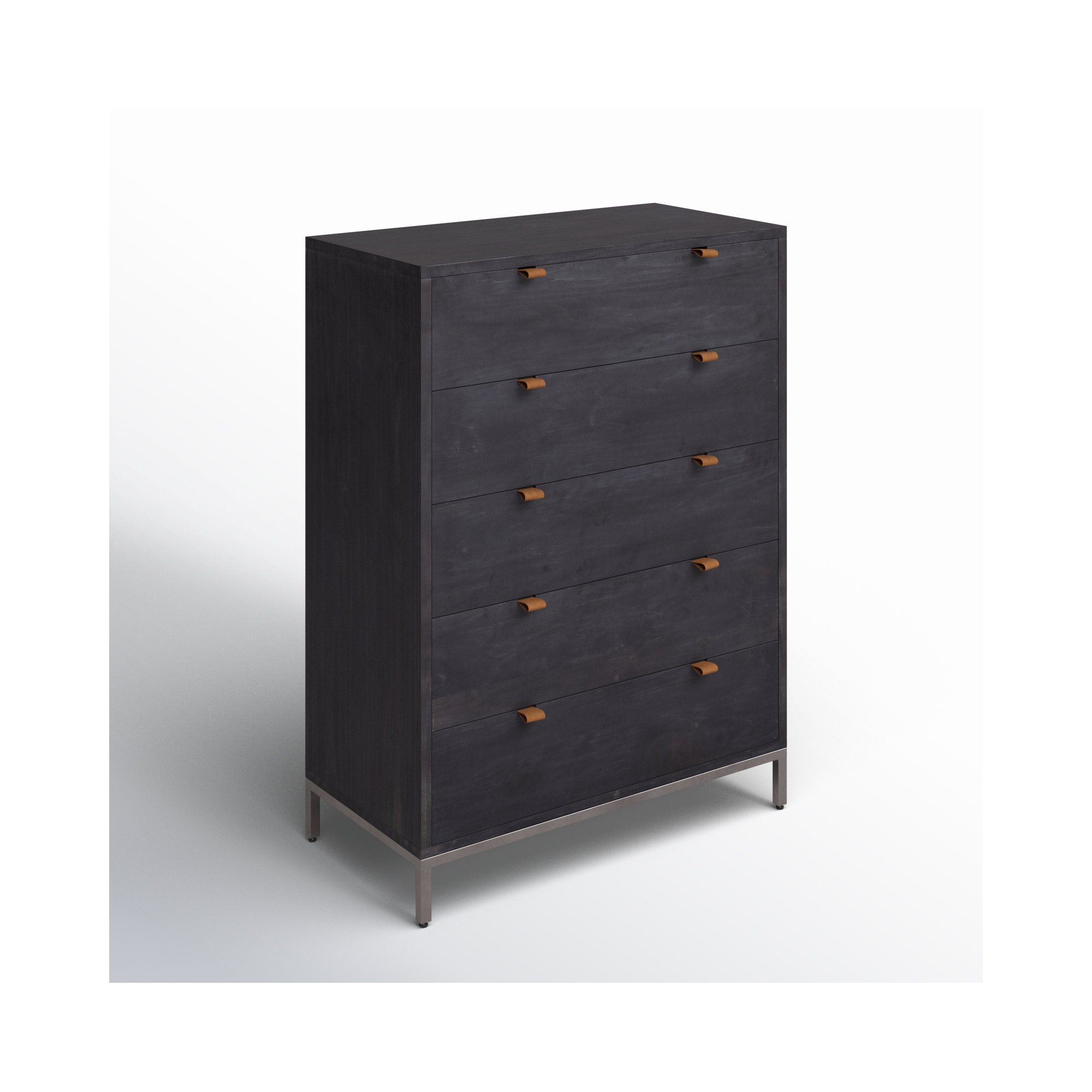 Loki 5 - Drawer Dresser, Black Wash Poplar