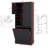 Storage Cabinet With Adjustable Shelves And Flip-Out Basket-664239031