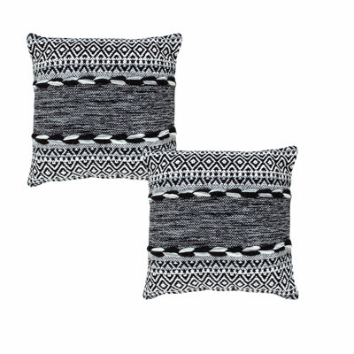Striped Cotton Throw Pillow