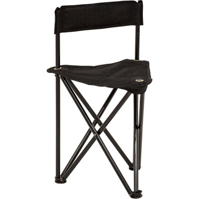 Chaise de chasse pliante, noire