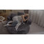Chaise longue surdimensionnée en velours côtelé moelleux -436706980