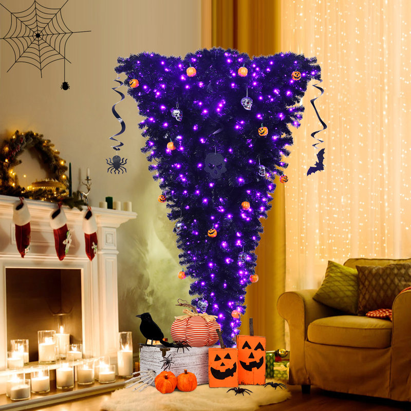 Lighted Artificial Christmas Tree, 6' H