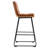 Radee Upholstered Counter Stool with Metal Frame-1151420037-1151420036