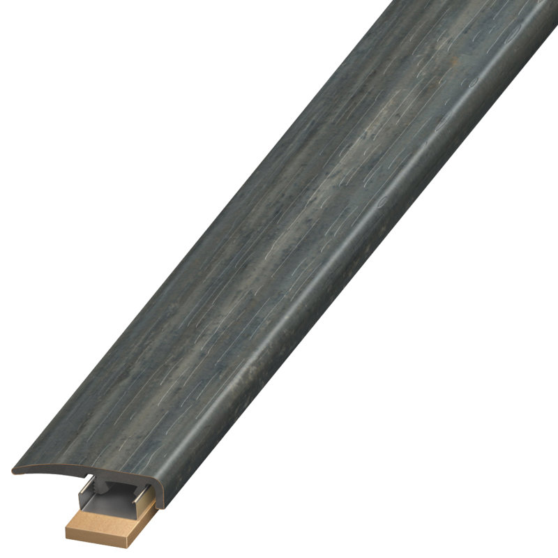 Plastique 0,31 po d'épaisseur 1,38 po de largeur 94 po Seuil / Embout, Mouton noir