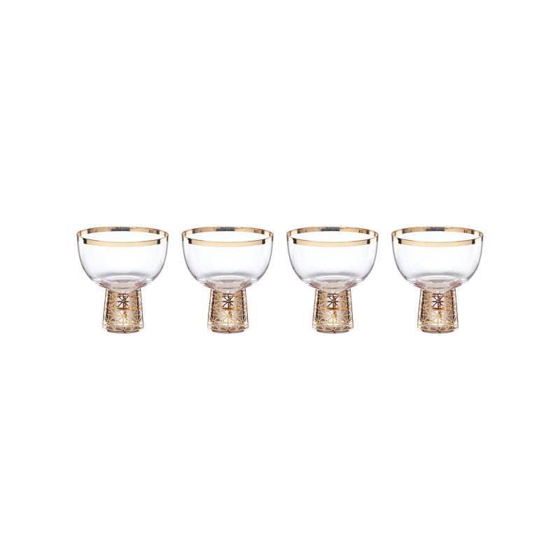 Ensemble de 4 coupes givrées Lenox Tuscany Classics Gold Frost