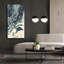  «Big Blue Marble 1» par Alicia Longley, art mural sur toile, 30 po x 60 po