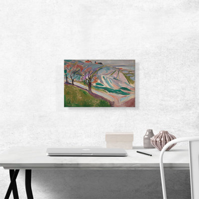 «Landscape Kragero 1912» par Edvard Munch, reproduction d'art sur toile tendue