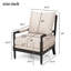 Fauteuil d'appoint en bois d'hévéa-131263150