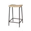 Bend Upholstered Bar Stool with Metal Frame