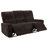 Navarro Chenille Upholstered Reclining Sofa Dark Brown-1560062577