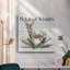 «Holiday Wishes Deer» - Toile tendue avec châssis de qualité supérieure - prête à être accrochée