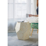 Hexagonal Capes Capiz Stool