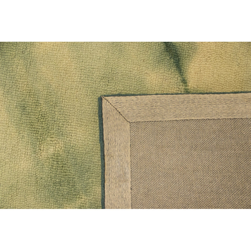 Tapis vert touffeté à la main Javarie