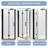 34 "X 72" Bifold Shower Door | 1/4 Inch Tempered Glass With Explosion-Proof Film | Matte Black Aluminum Frame