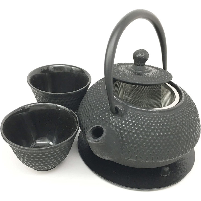 Service à thé Dakota Fields Feng Shui Dragon Scales Imperial Dots pour 2 personnes