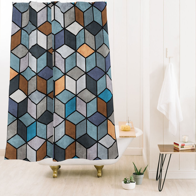 Geometric Shower Curtain