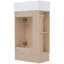 Meuble-lavabo simple 33,2 po avec lavabo en céramique, meuble-lavabo moderne avec meuble de rangement-263790171