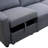 ACG- 102" Sackcloth 6-Piece Living Room Sofa Bed-137351794