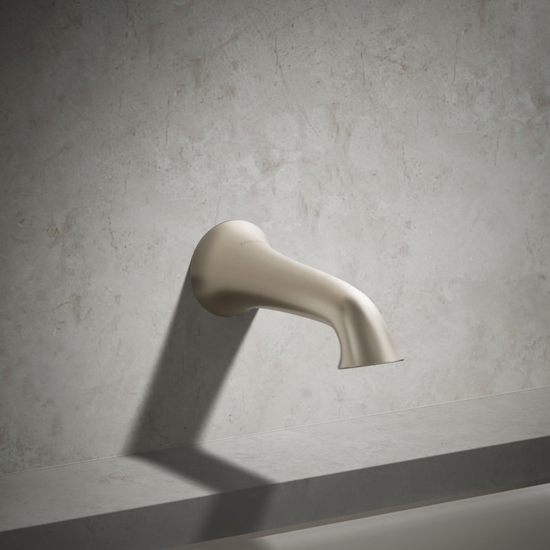 Buckley Wall-Mount Bath Spout, Brushed Nickel