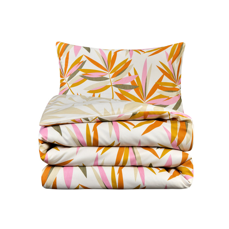 Microfiber Floral Duvet Cover Set with Pillowcases Included, Single Duvet Cover + 1 Standard Pillowcase