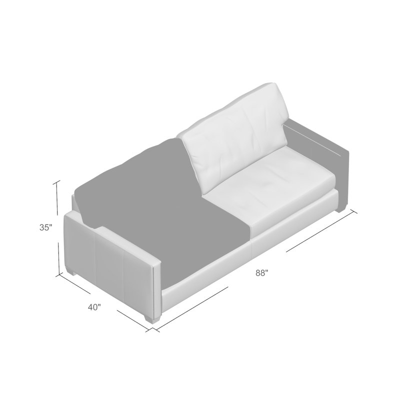 Larkin Loveseat, Cigar Genuine Leather
