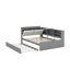 Lit plateforme double avec tablettes, lit gigogne et tête de lit-1182322496