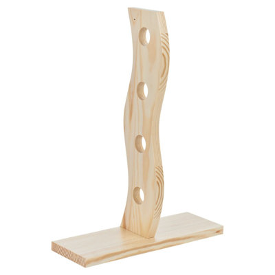 Nikina Floor Wine Bottle Rack Brown